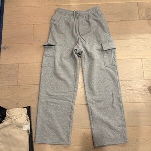 Gray Cargo Sweatpants